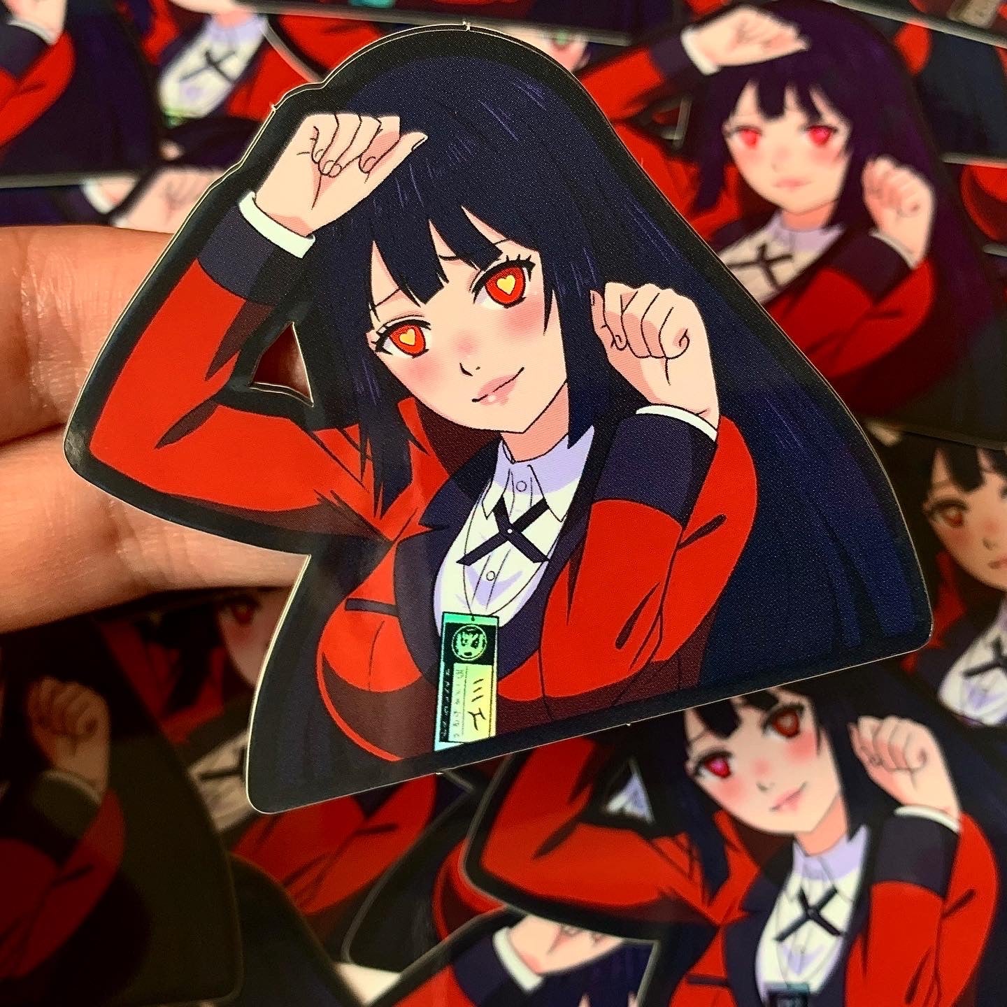 Yumeko Jabami Holographic Sticker