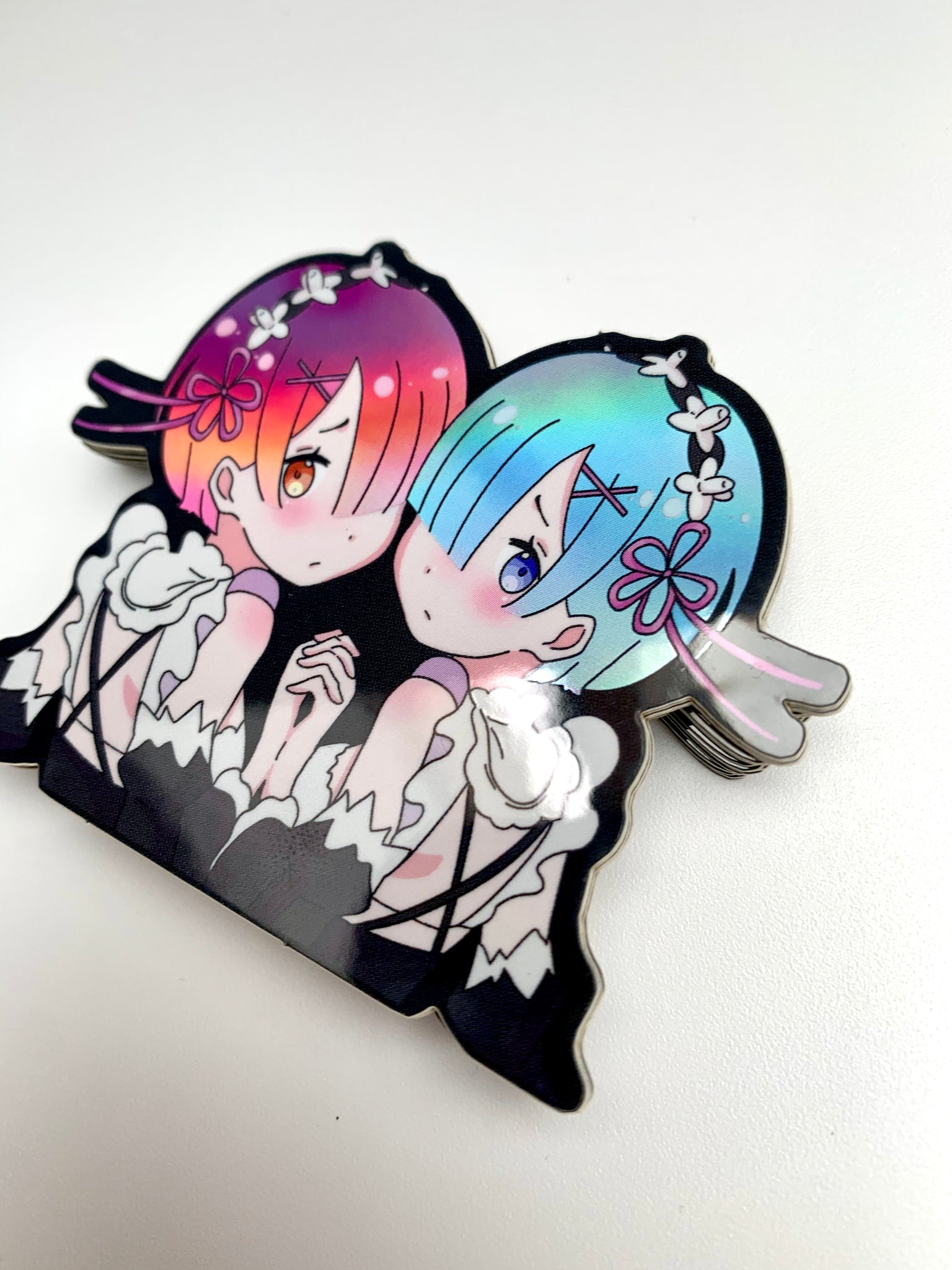 Re:Zero Rem and Ram Sister Sticker