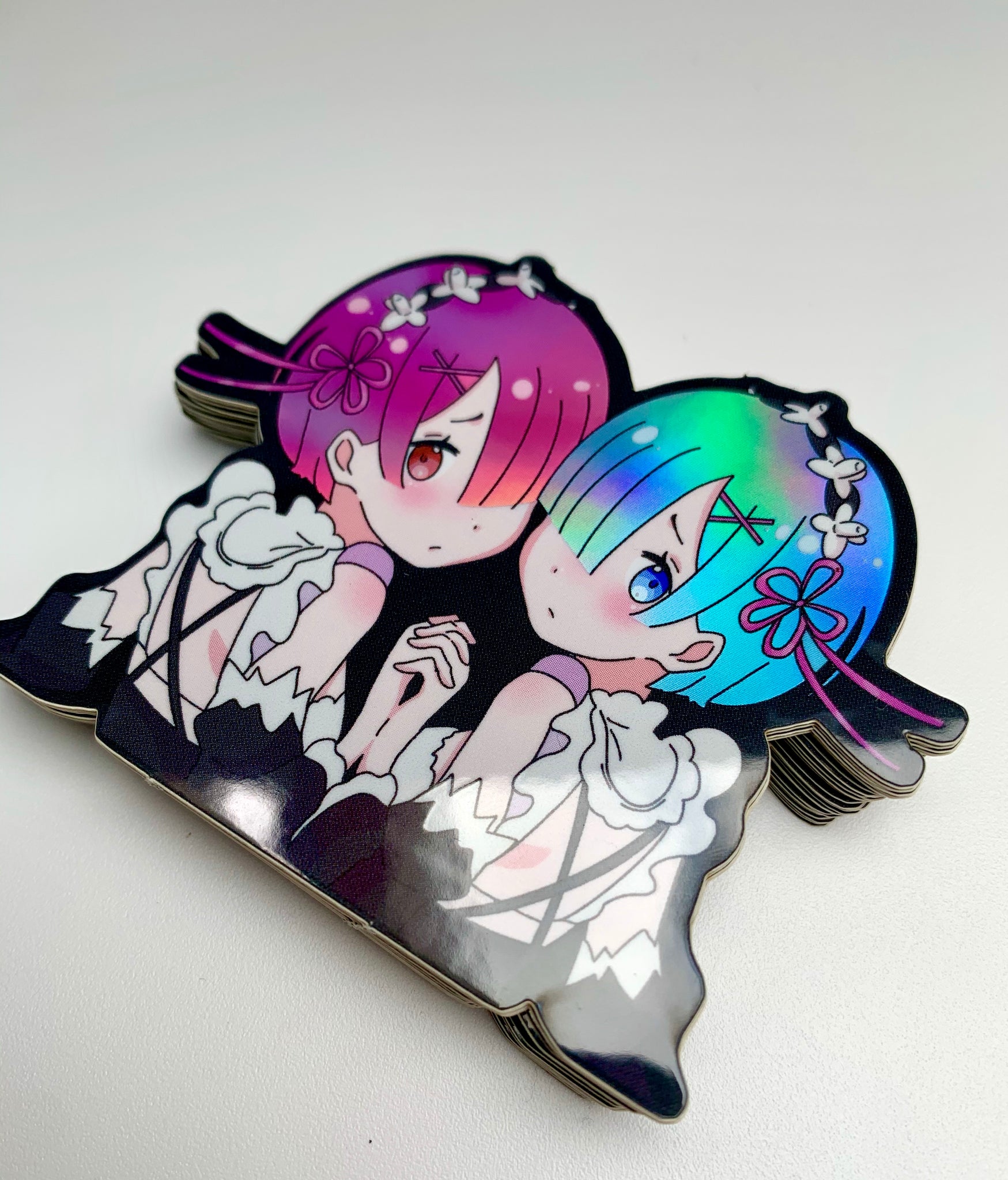 Re:Zero Rem and Ram Sister Sticker