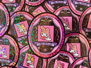 Glitter MyMelody Tamagochi sticker