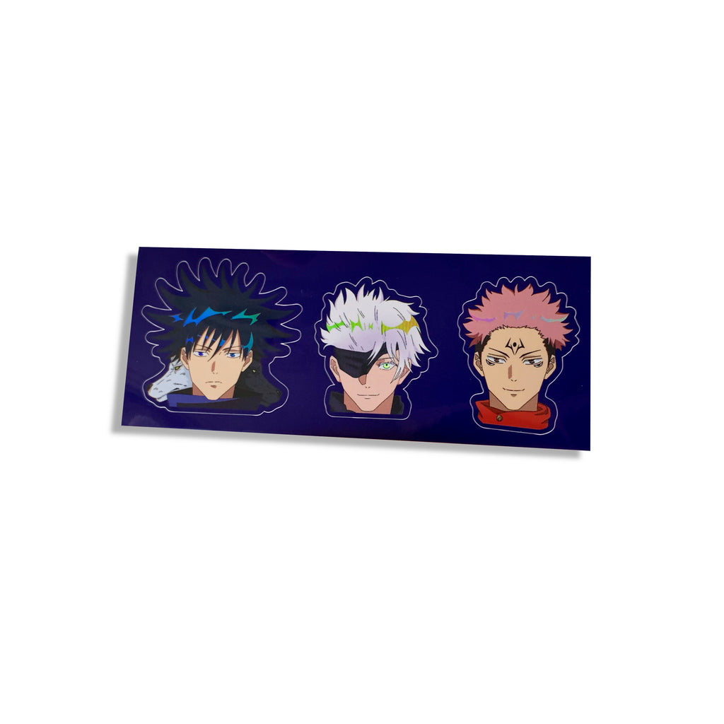 Holographic Jujutsu Kaisen Sticker Pack (Blue)