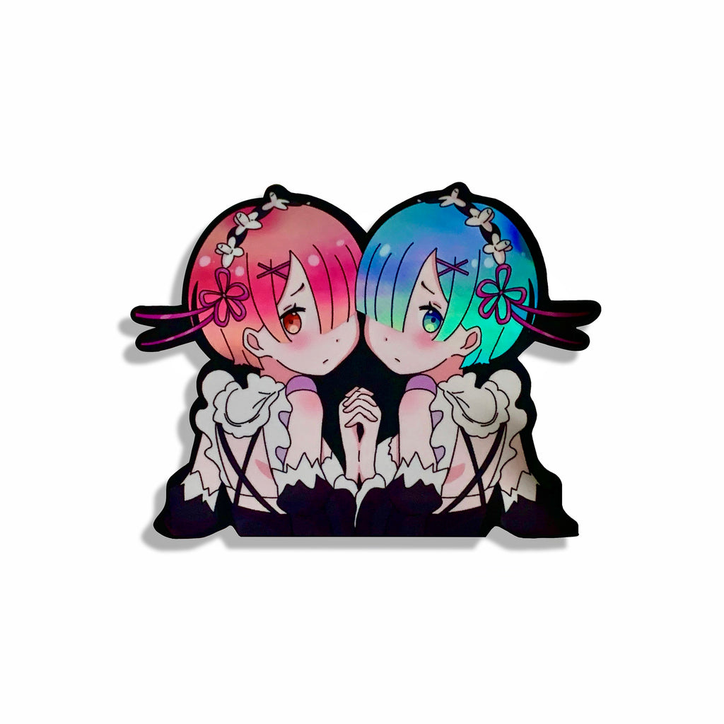 Re:Zero Rem and Ram Sister Sticker