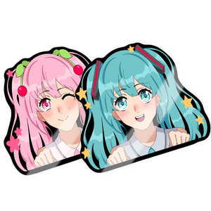 Miku Glitter Sticker Set