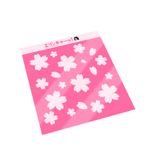 Holographic Sakura Sticker Sheet Light Pink