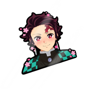 Tanjiro Sakura Holographic Sticker